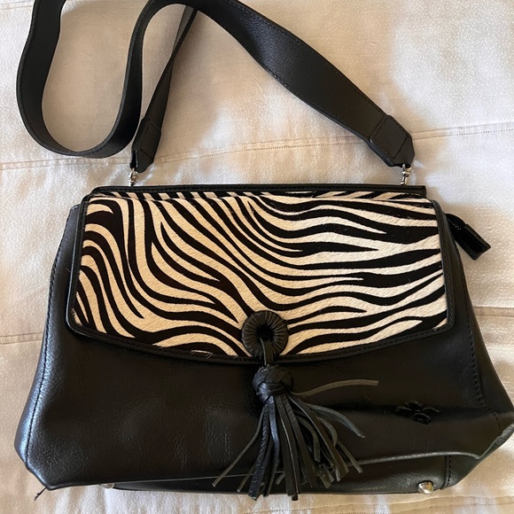 Patricia Nash Cow Hair Shoulder Crossbody Purse with Strap